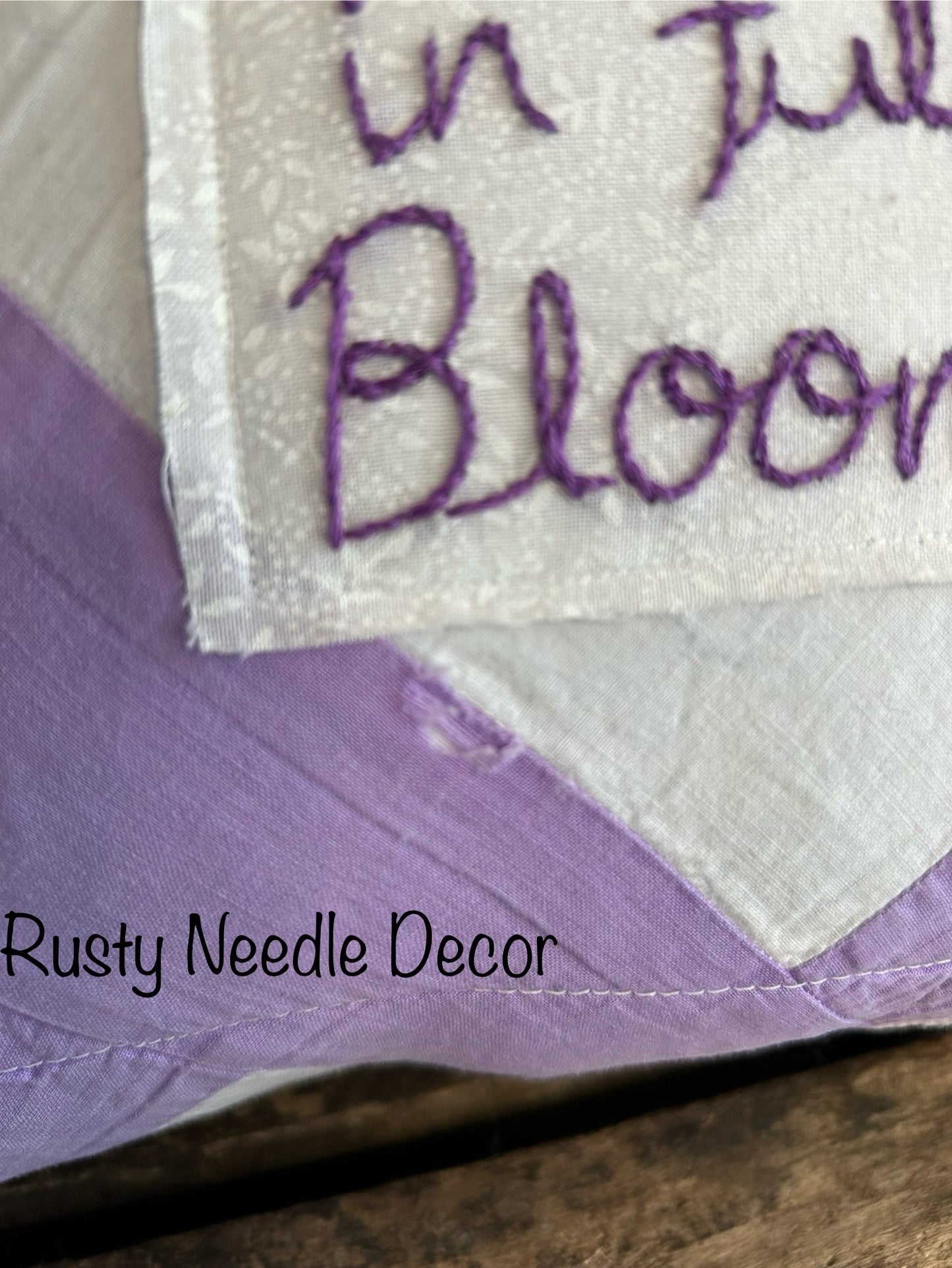 Vintage Quilt Live Life In Full Bloom Pillow