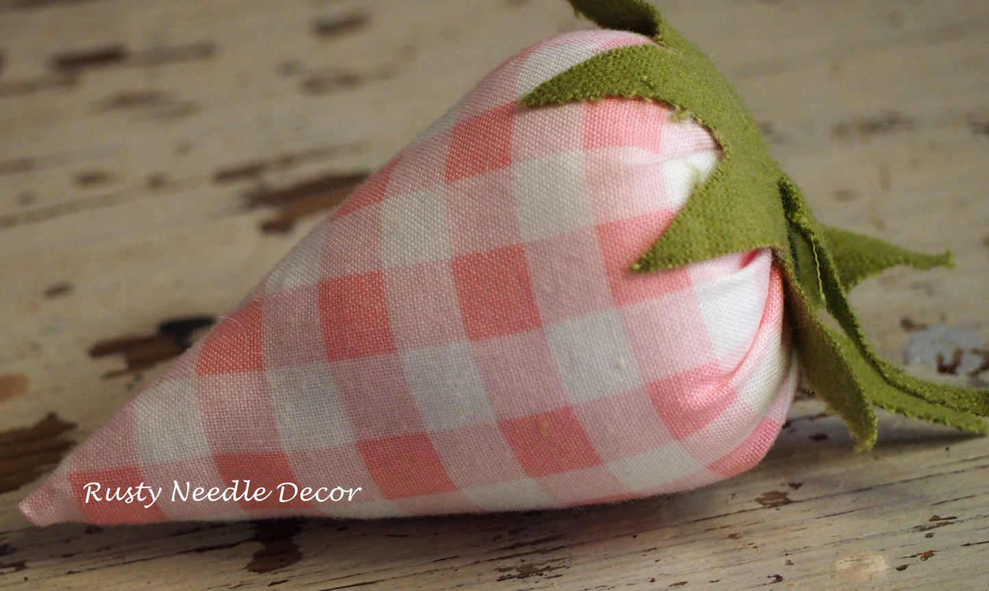 Handmade Fabric Strawberry