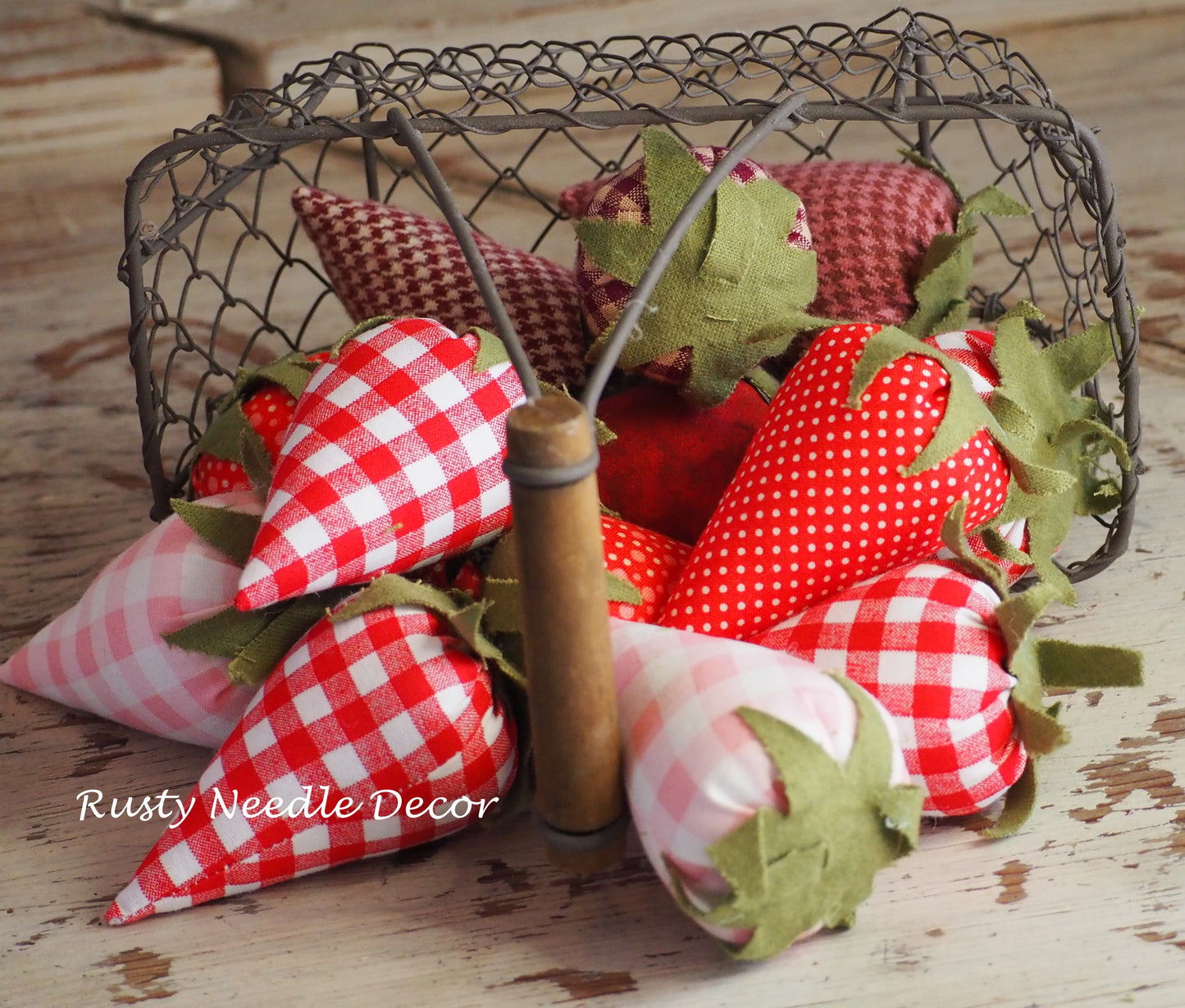 Handmade Fabric Strawberry