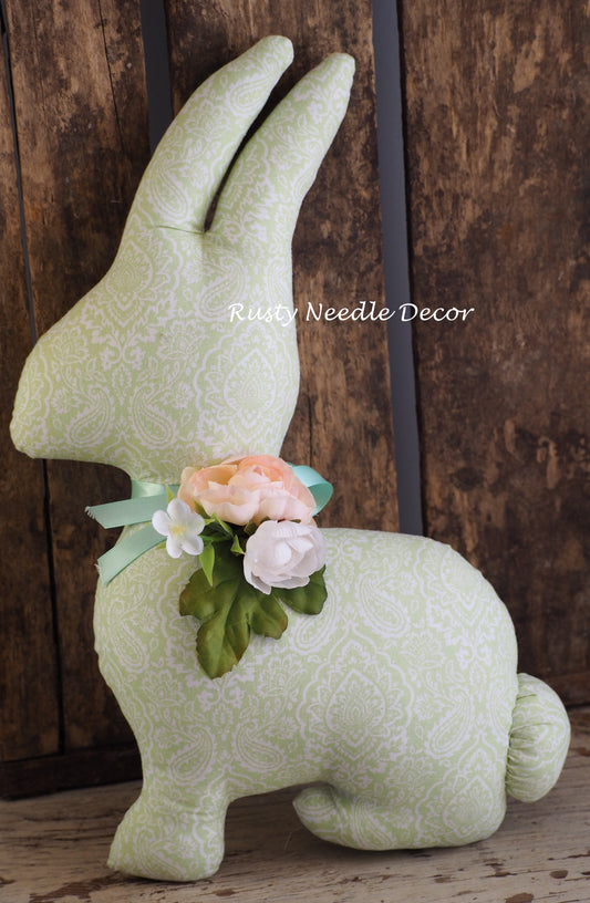 Hand Made Stuffed Easter Bunny Rabbit