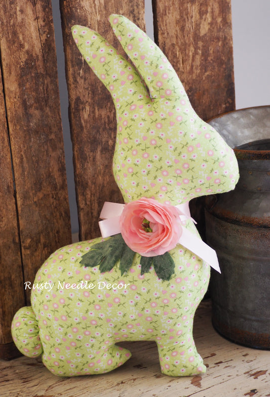 Hand Made Stuffed Easter Bunny Rabbit