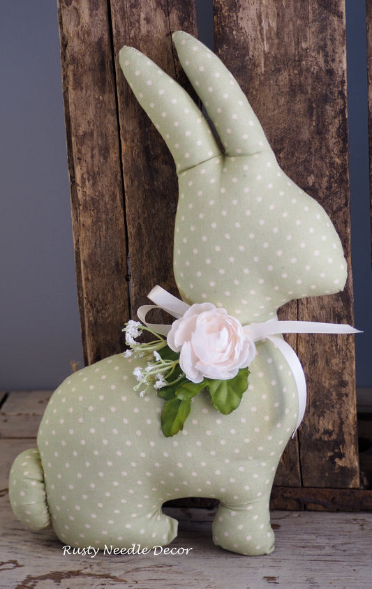 Hand Made Stuffed Easter Bunny Rabbit