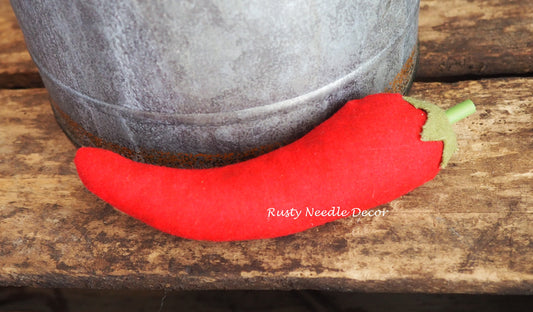 Handmade Fabric Chili Pepper