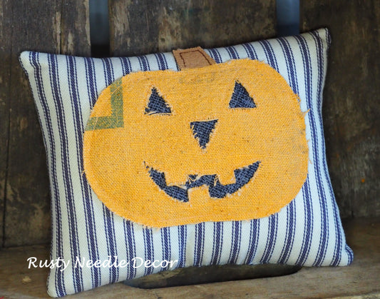 Stuffed Jack  O'Lantern  Pillow