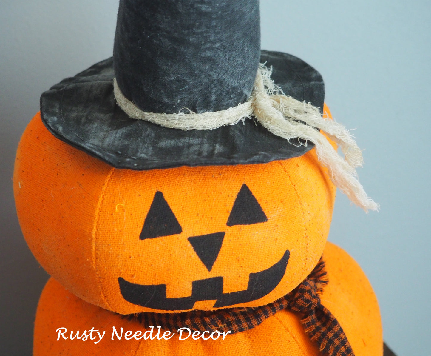 Handmade Jack O Lantern Shelf Sitter
