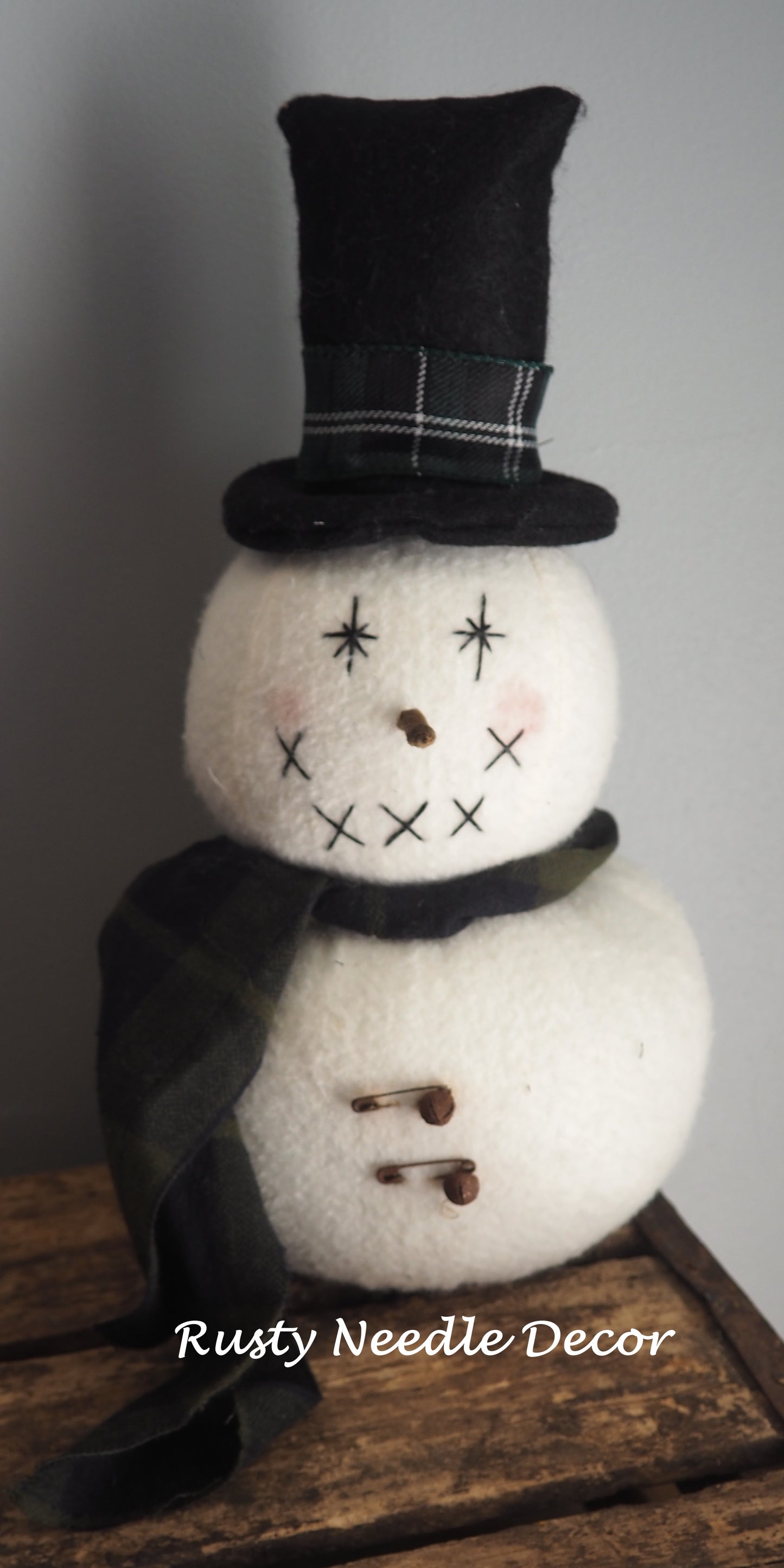 Fuzzy Handmade Snowman