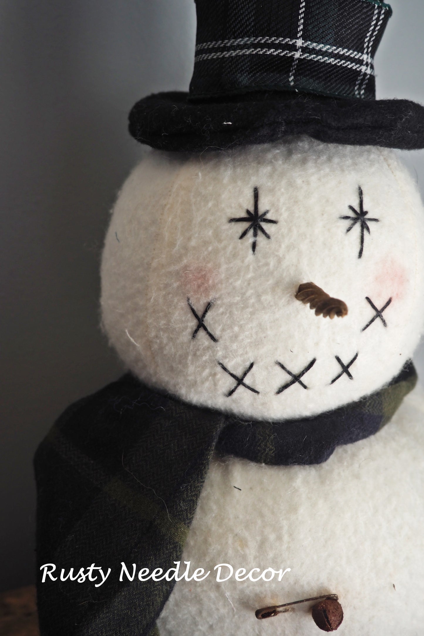 Fuzzy Handmade Snowman