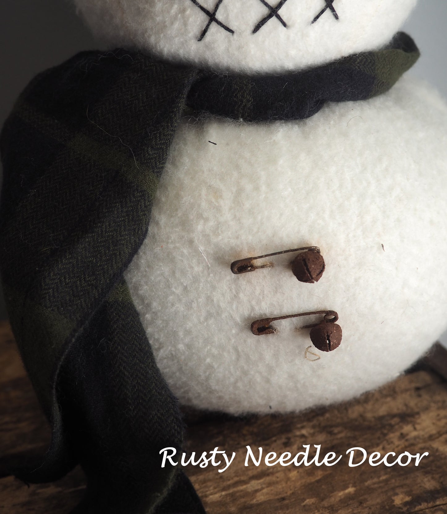 Fuzzy Handmade Snowman