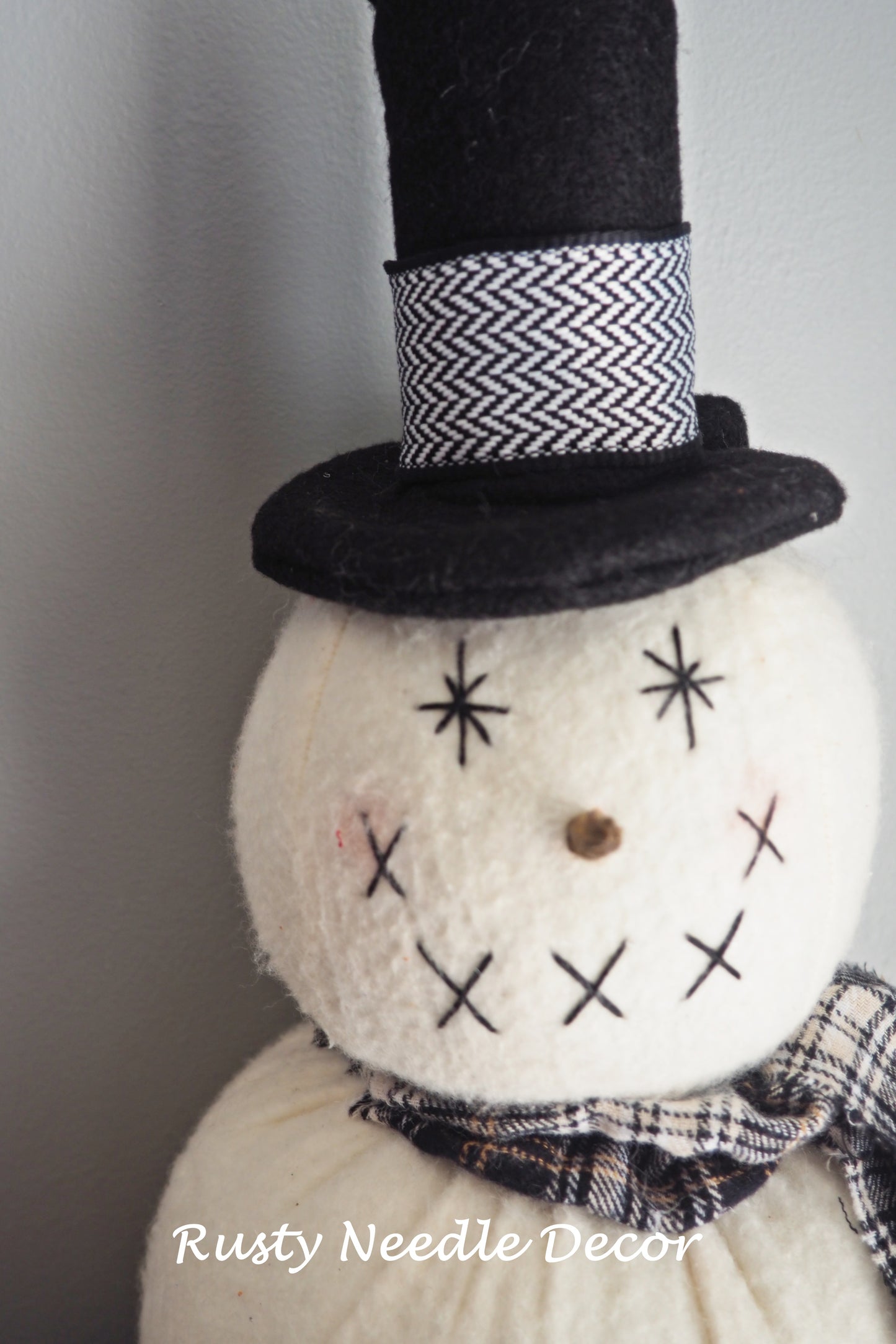 Fluffy Handmade Snowman