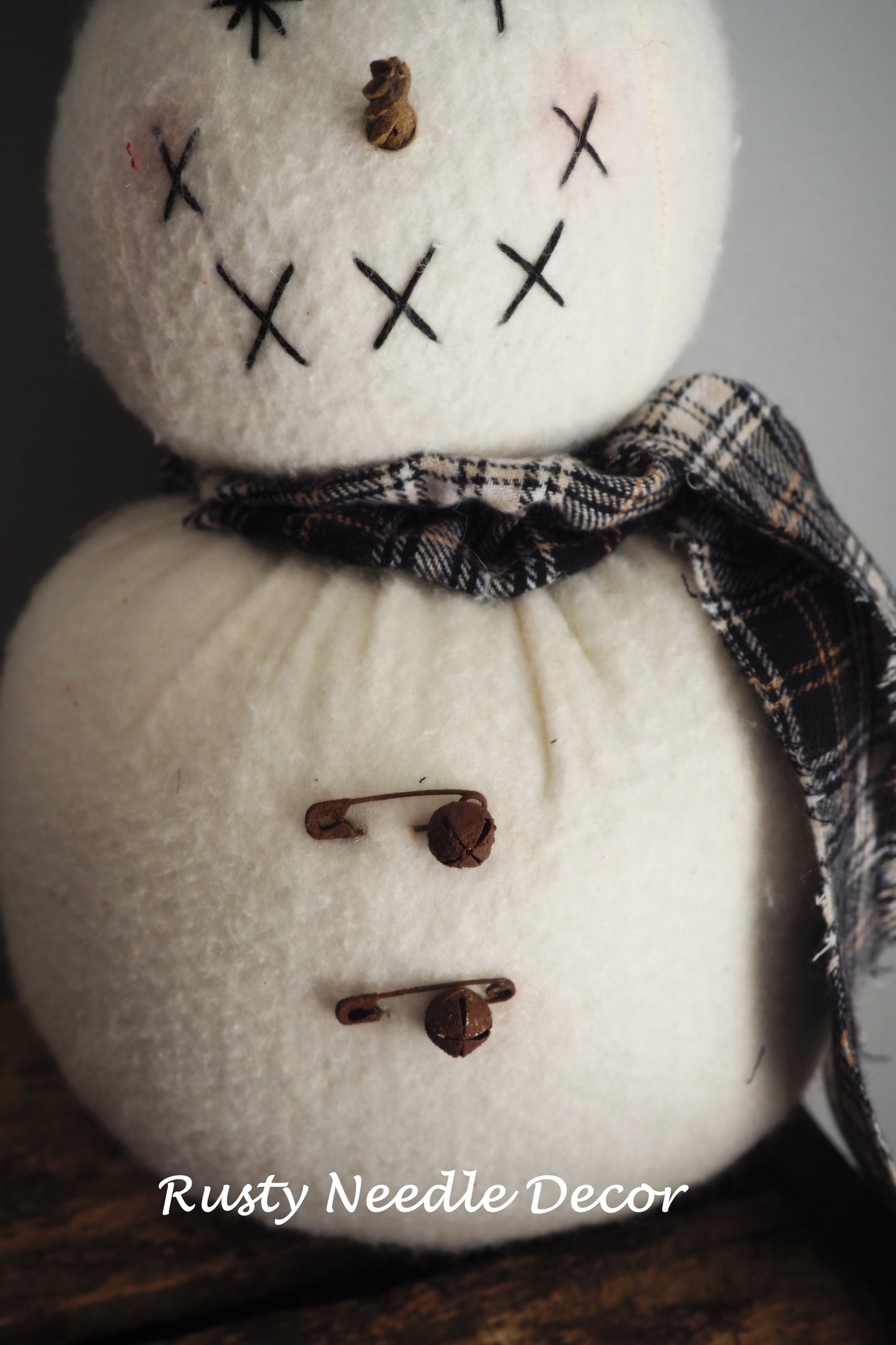 Fluffy Handmade Snowman