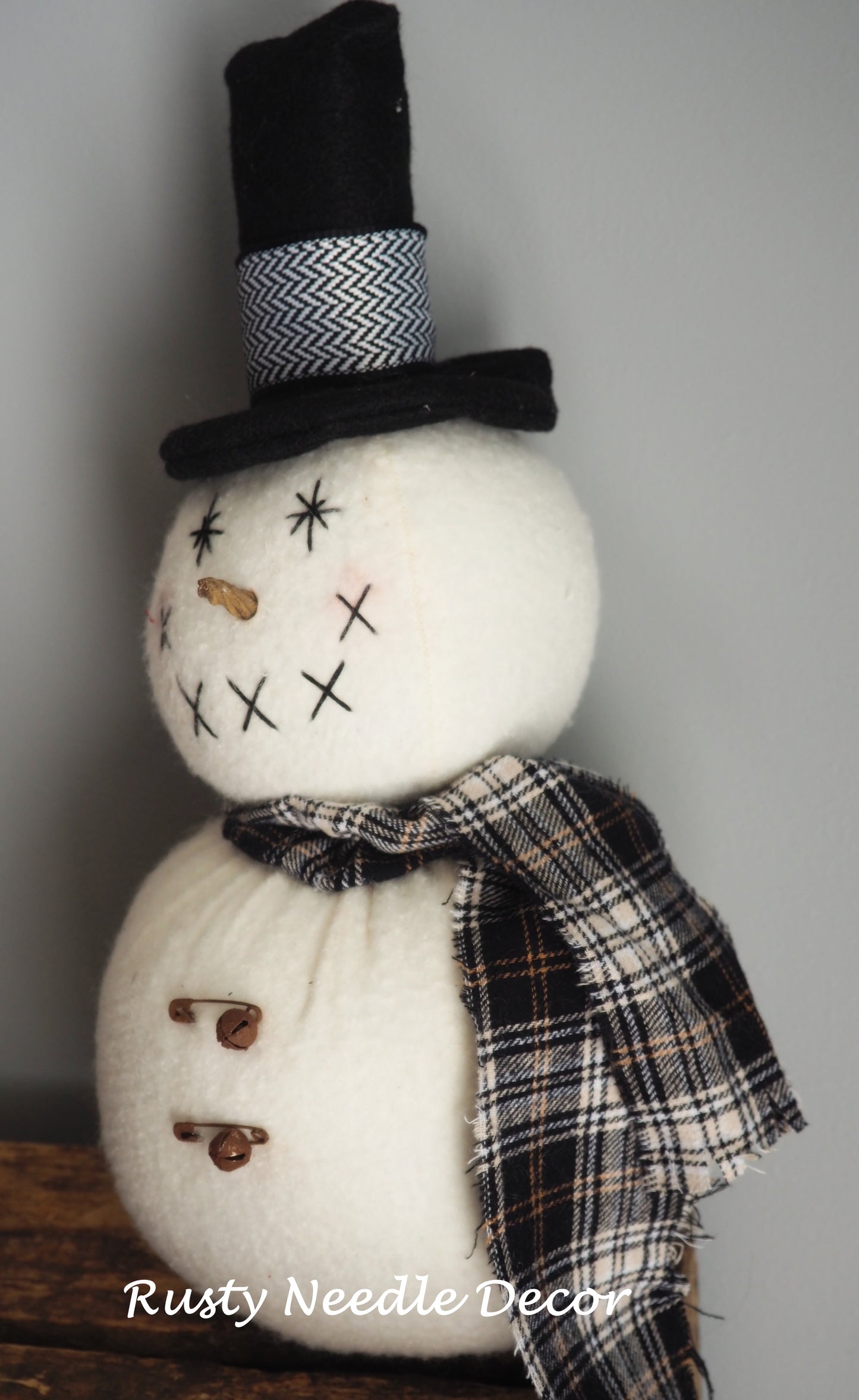 Fluffy Handmade Snowman